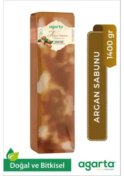 Agarta Doğal El Yapımı Argan Sabunu 1400 Gr Güzellik ve Sağlık İçin Güvenilir Bakım Ürünü