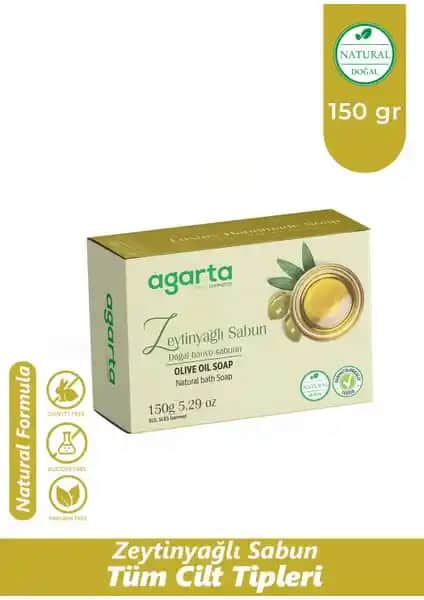 Agarta Doğal El Yapımı Zeytinyağlı Sabun Cilt ve Saç Sağlığına Doğal Destek