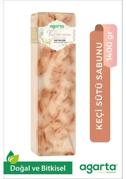 Agarta Doğal Keçi Sütü Sabunu 1400 Gram El Yapımı Doğal Temizlik ve Bakım Ürünü