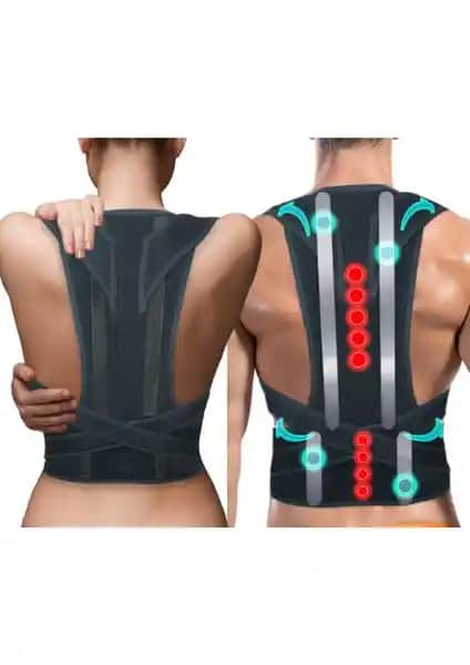 Akselife Manyetik Çift Balenli Dik Duruş Korsesi Sağlıklı ve Rahat Kullanım İçin Uygun