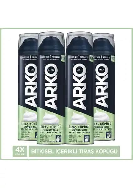 Arko Men Anti-Irritation Tıraş Köpüğü: Hassas Ciltler İçin Güvenli ve Konforlu Tıraş Deneyimi