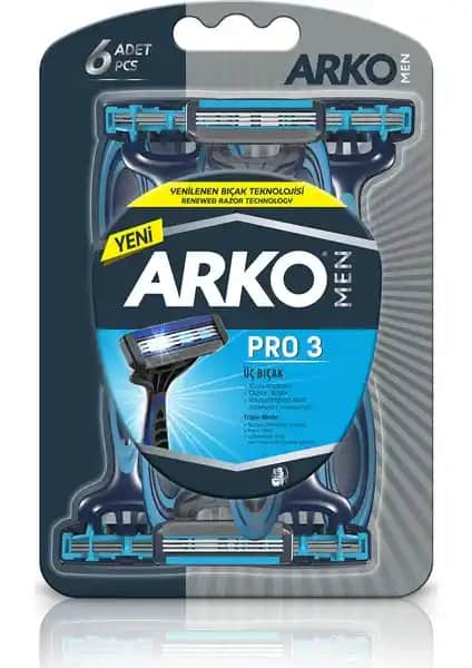 Arko Men Pro 3 Bıçaklı Tıraş Bıçağı: Yüksek Performans ve Konfor Sunan Erkek Tıraş Ürünü