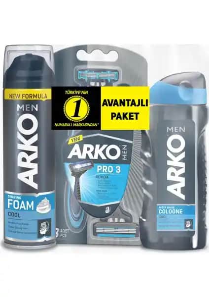 Arko Men T3 Pro Erkek Bakım Seti: Yüksek Performanslı ve Ekonomik Tıraş Paketi