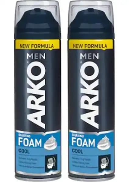 Arko Men Tıraş Köpüğü Cool 200 ml 2'li paket ile rahat ve tahrişsiz tıraş deneyimi