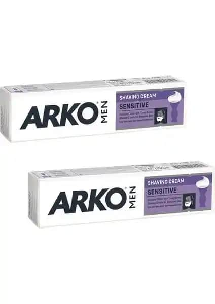 Arko Sensıtıve Tıraş Kremi 100g x 2'li Set Hassas Ciltler İçin Güvenilir ve Konforlu Kullanım