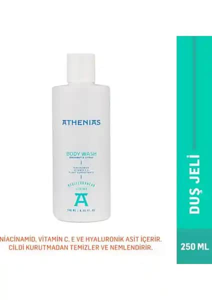 ATHENIAS Niacinamide İçeren Duş Jeli: Doğal İçeriklerle Spa Kalitesinde Temizlik ve Nemlendirme