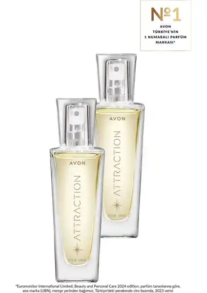 Avon Attraction Kadın Parfüm Edp 30 Ml İkili Set Şık ve Kalıcı Kokular