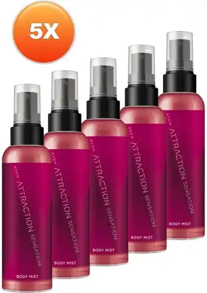 Avon Attraction Sensation Kadın Beşli Vücut Spreyi Seti Çekici ve Kalıcı Kokularıyla