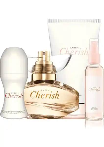 Avon Cherish Dörtlü Kadın Parfüm Seti: Zarafet ve Çekiciliği Bir Arada Sunan Koleksiyon