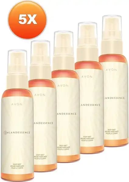 Avon Incandessence Kadın Vücut Spreyi Beşli Seti Çevre Dostu ve Kalıcı Kokularla Günlük Kullanım
