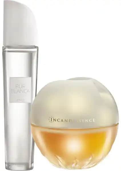 Avon Kadın Parfüm Seti Pur Blanca ve Incandessence Günlük Kullanım İçin Uygun