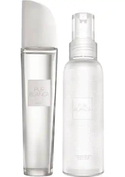 Avon Pur Blanca Kadın Parfüm ve Vücut Spreyi Seti Ferah ve Çiçeksi Kokusuyle Günlük Kullanım İçin