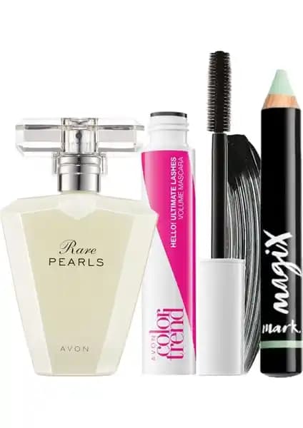 Avon Rare Pearls Kadın Parfüm ve Bakım Paketi Günlük Şıklık ve Bakım İçin Uygun