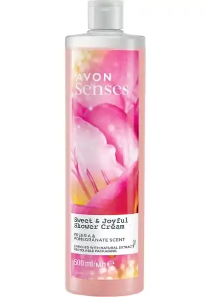 Avon Senses Sweat & Joyful Frezya ve Nar Kokulu Krem Duş Jeli Ürün Tanıtımı ve Özellikleri