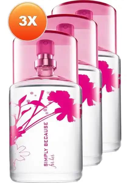 Avon Simply Because For Her Kadın Edt 50 Ml Üçlü Seti Zarif ve Kalıcı Kokular İçin İdeal Seçenek