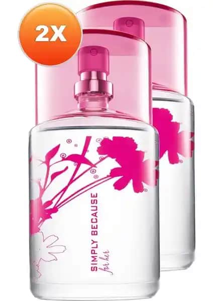 Avon Simply Because For Her Kadın Parfüm Seti 50 ml Ikili Hediye Paketi
