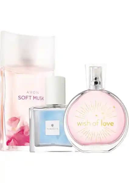 Avon Soft Musk Wish Of Love Üçlü Kadın Parfüm Seti Ferah ve Oryantal Kokularla Göz Kamaştırır