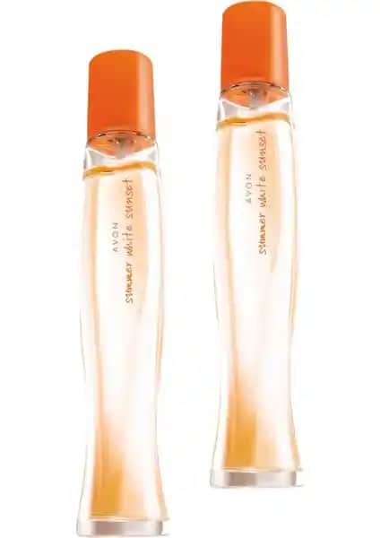 Avon Summer White Sunset Kadın Parfüm Edt 50 Ml İkili Set Yaz İçin Ferah ve Çiçeksi Koku