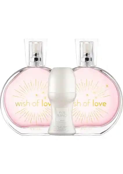 Avon Wish Of Love Kadın Parfüm Seti ve Roll-On ile Ferah ve Hafif Koku Deneyimi