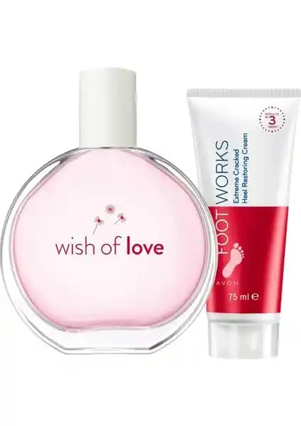 Avon Wish Of Love Kadın Parfüm ve Çatlak Topukları Onarıcı Ayak Kremi Paketi