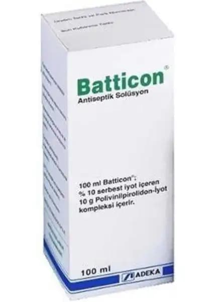 Batticon Solüsyon 100 ml: Güçlü ve Güvenilir Antiseptik Çözüm Sağlık ve Hijyen İçin