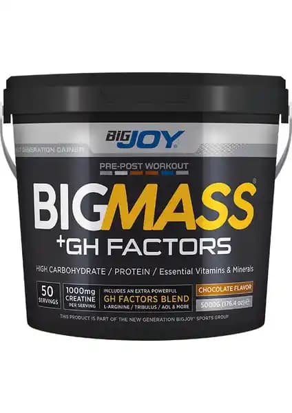 Bigjoy Sports Bigmass Mass Gainer: Kas Gelişimi ve Enerji Artırıcı Güçlü Takviye