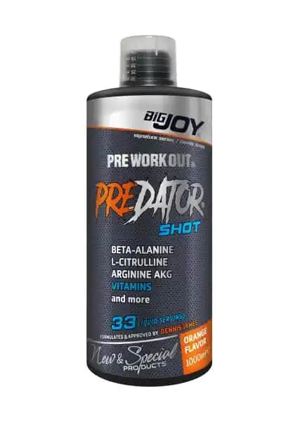 Bigjoy Sports Predator Shot Preworkout Sporcular İçin Yüksek Performanslı Enerji İçeceği