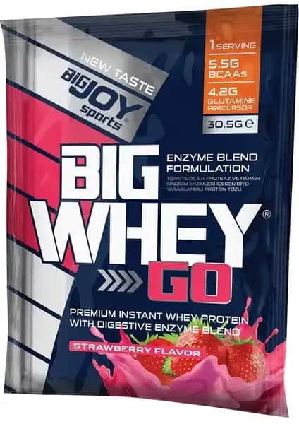 Bigjoy Tekli Bigwhey Protein 33GR Çilek: Yüksek Kaliteli Protein Takviyesi ve Lezzetli Aroması