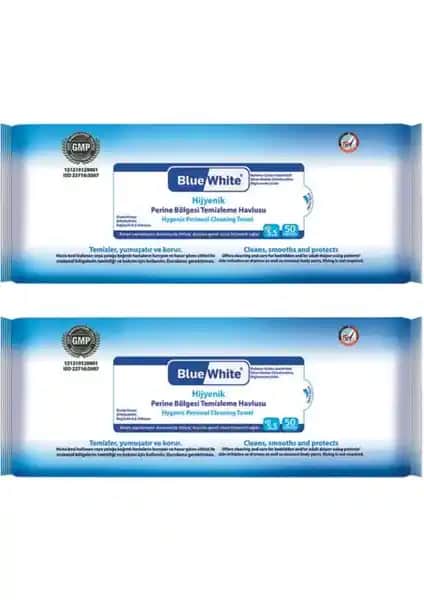 Blue White Antibakteriyel Perine Bölgesi Yıkama Havlusu: Güvenli ve Pratik Hijyen Çözümü