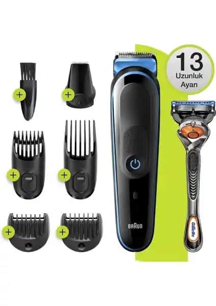 Braun Mgk 5245 Erkek Bakım Kiti: Çok Fonksiyonlu, Şarjlı ve Su Geçirmez Tasarım