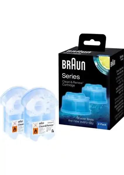 Braun Traş Makinesi Temizleme Sıvısı 2'li Paket ile Hijyenik ve Performanslı Bakım