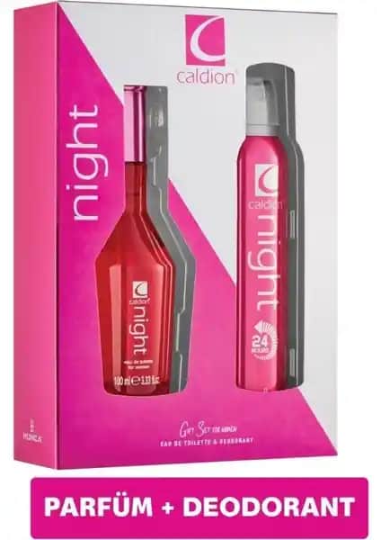 Caldion Night Kadın Parfüm Seti: Zarif Tasarım ve Etkileyici Koku Deneyimi