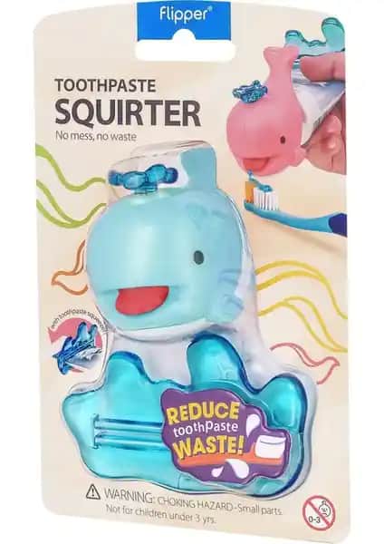 Çocuklar İçin Eğlenceli ve İşlevsel Balina Şekilli Diş Macunu Sıkacağı Mavi