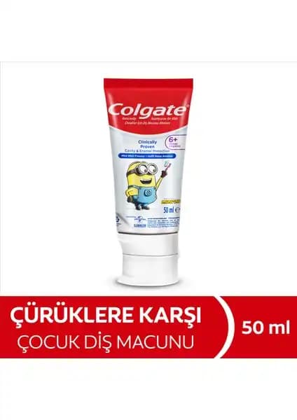 Colgate Minions 6 Yaş+ Çürükleri Önleyen Güvenli Çocuk Diş Macunu Özellikleri ve Kullanımı
