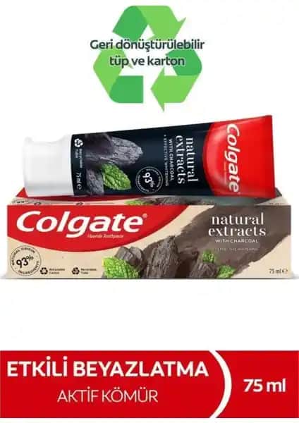Colgate Natural Extracts Aktif Karbon ve Nane Diş Macunu ile Doğal ve Etkili Ağız Bakımı