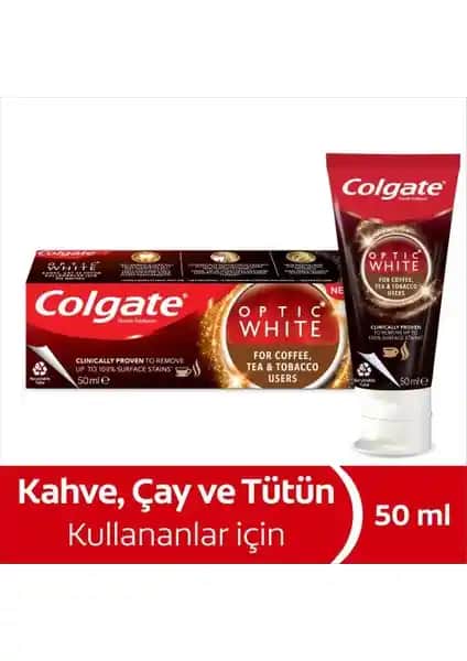 Colgate Optic White Kahve Çay ve Tütün Lekelerine Karşı Güçlü Diş Macunu Ürünü Tanıtımı ve Faydaları