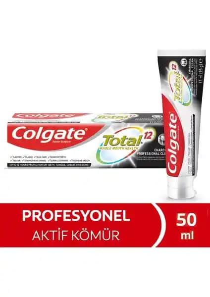 Colgate Total Charcoal Kömürlü Diş Macunu ile Derinlemesine Temizlik ve Parlak Gülümseme