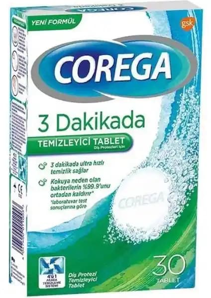 Corega 3 Dakikada Protez Temizleyici Tabletleri ile Hızlı ve Güvenilir Diş Protezi Bakımı