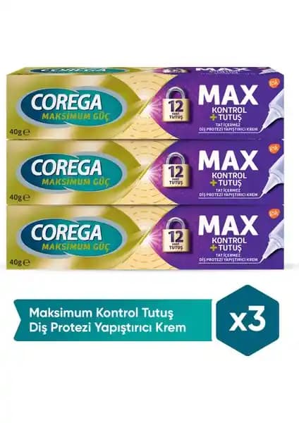 Corega Maksimum Kontrol Yapışıtırıcı Krem: Güvenilir ve Etkili Protez Sabitleme Çözümü