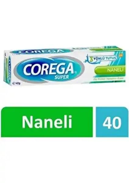 Corega Naneli Yapıştırıcı 40 Gr Güçlü Tutuş ve Ferah Aromayla Günlük Kullanım İçin
