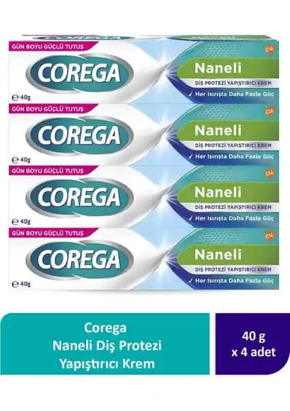 Corega Süper Protez Yapıştırıcı Krem: Doğal İçerikli Güçlü ve Uzun Süreli Protez Sabitleme Çözümü