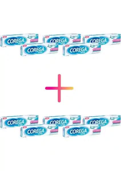 Corega Tat İçermeyen Protez Yapıştırıcı 40G x 10 Kutu Güvenli ve Etkili Çözüm