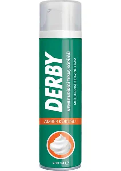 Derby Amber Kokulu Erkek Tıraş Köpüğü 200 ml ile Konforlu ve Ferah Tıraş Deneyimi