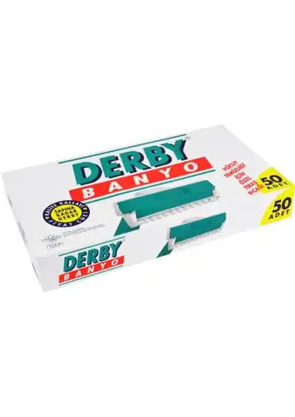 Derby Banyo Tıraş Bıçağı 50'li Kartela: Dayanıklı ve Hijyenik Tıraş Deneyimi İçin Uygun