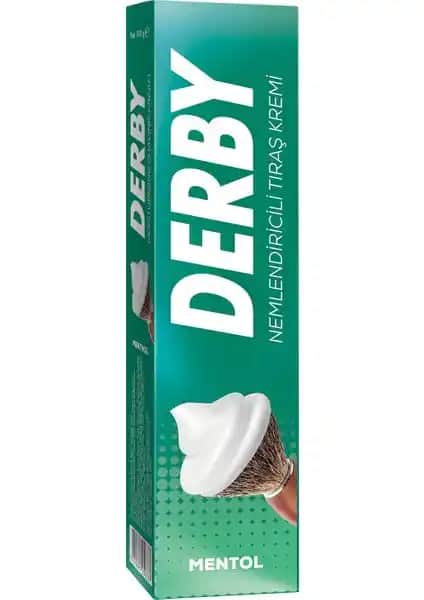 Derby Mentol Tıraş Kremi 100 gr - Ferahlatıcı ve Sakal Yumuşatıcı Erkek Bakım Ürünü