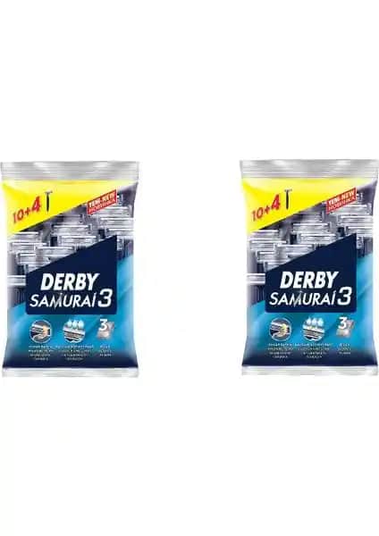 Derby Samurai 3 Kullan-at Tıraş Bıçağı Seti 28 Parça, Hijyen ve Pratiklik Sunar