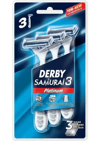 Derby Samurai 3 Platinum Tıraş Bıçağı: Yüksek Kalite ve Konfor Sunan Üçlü Bıçaklı Tasarım