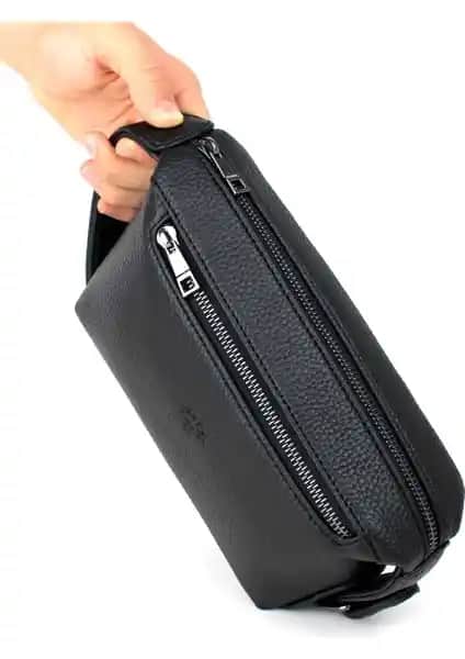 Derise Erkek Siyah El Çantası Günlük ve İş Kullanımı için Şık ve Dayanıklı Tasarım