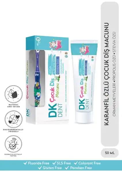 Dermokil DK Dent Çocuk Diş Macunu: Doğal ve Güvenli Diş Bakımı İçin Uygun Ürün