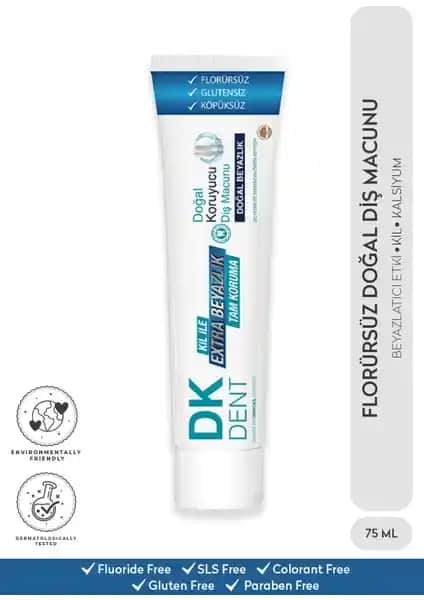 Dermokil DKDENT Klasik Florürsüz Doğal Diş Macunu: Hassas Dişler İçin Güvenli ve Etkili Bakım